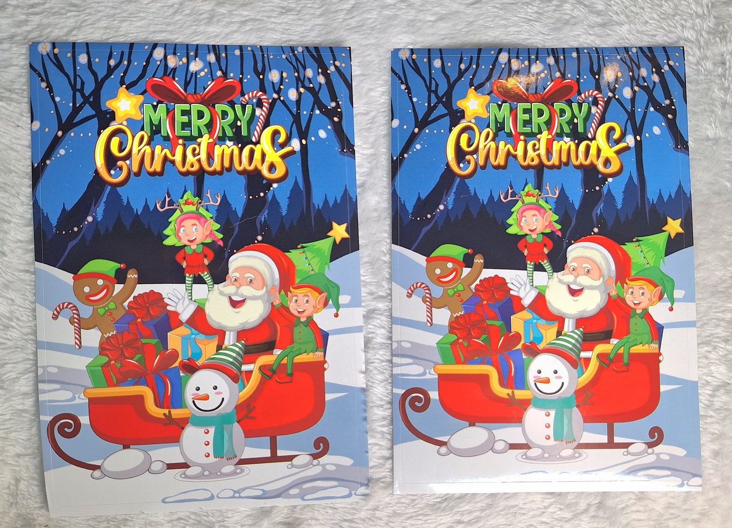 Christmas wine bottle stickers