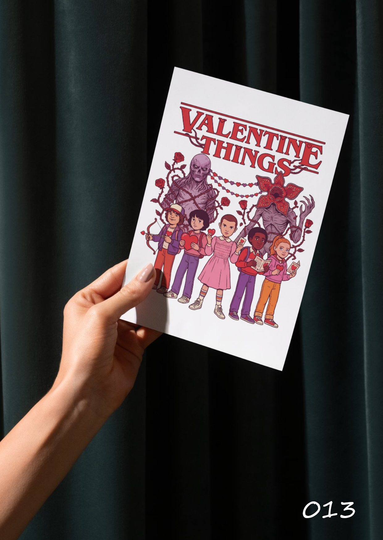 Stranger Things Valentines Day Cards