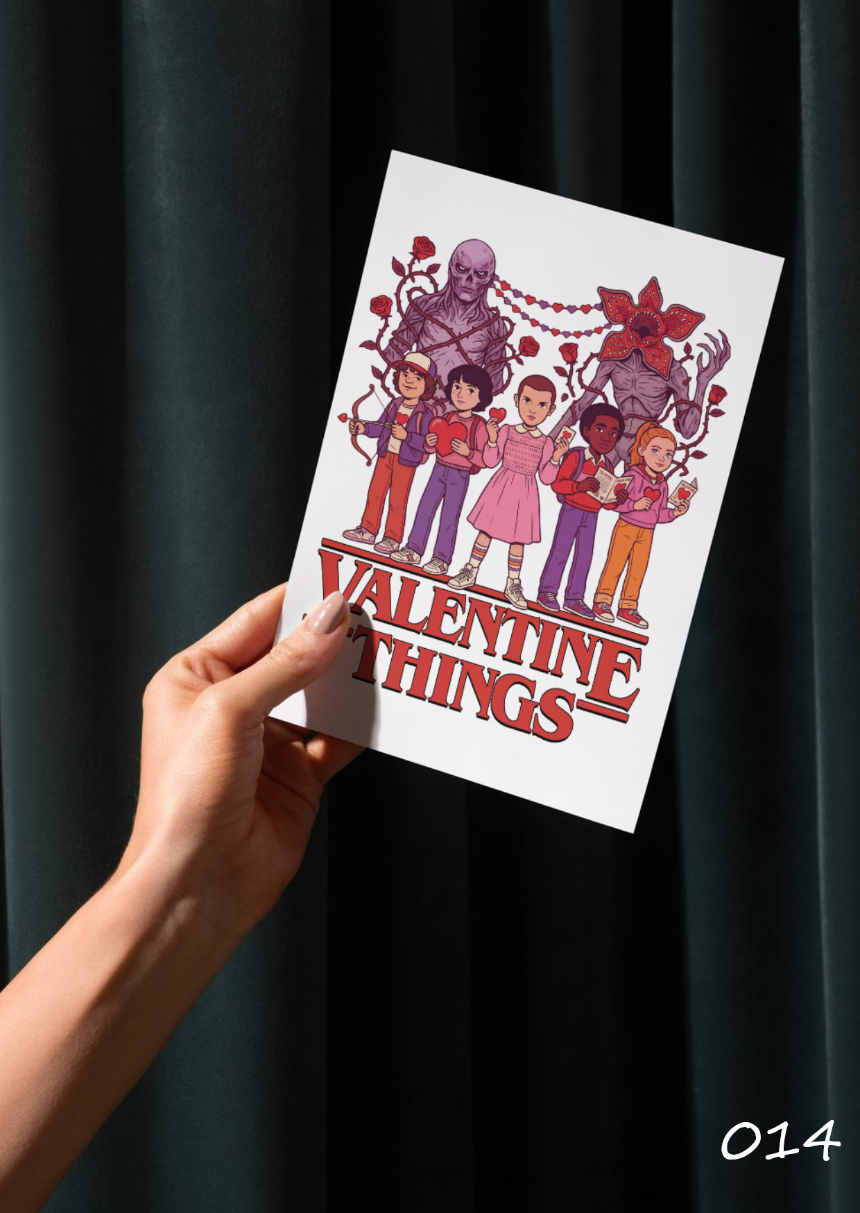 Stranger Things Valentines Day Cards