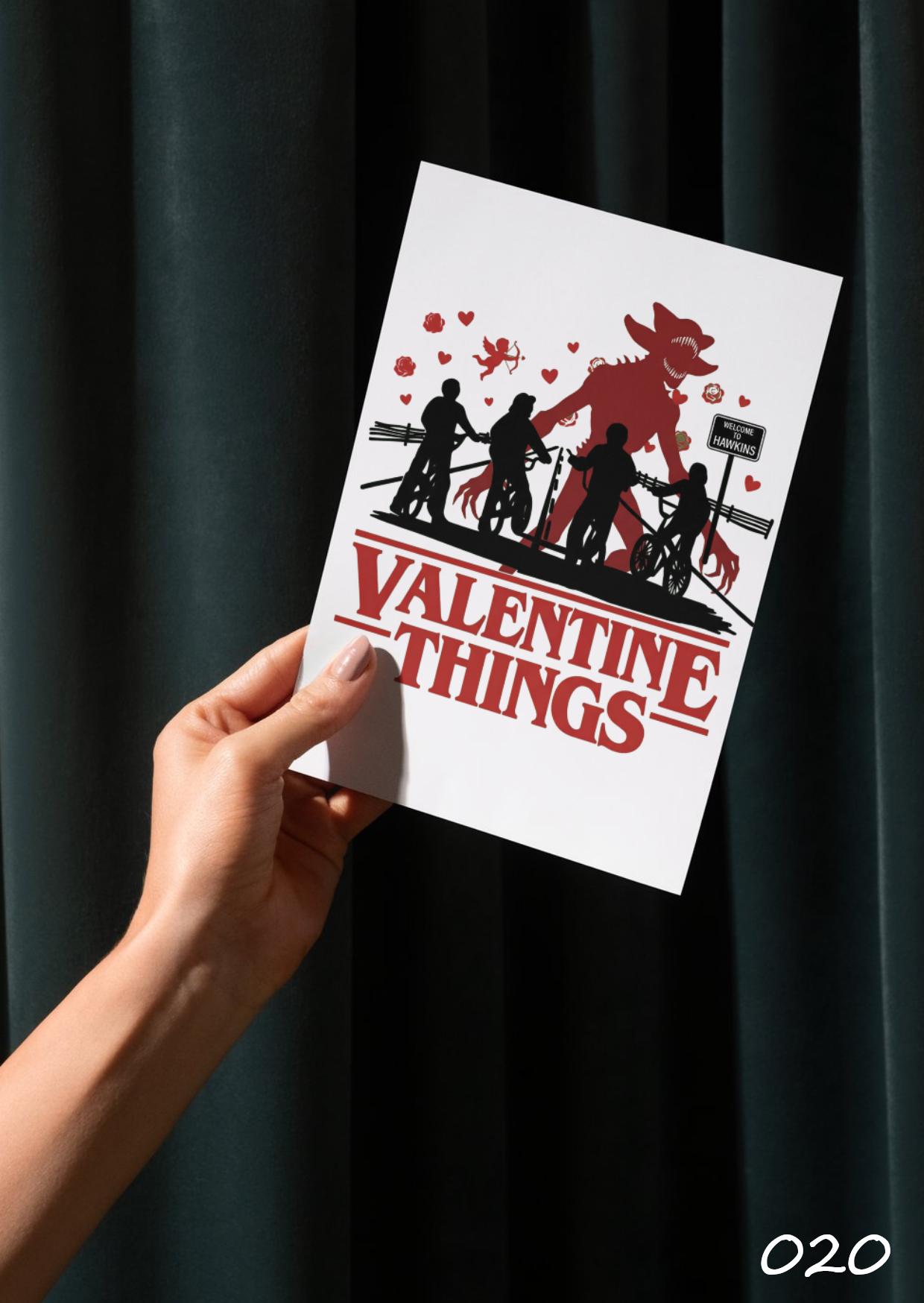 Stranger Things Valentines Day Cards