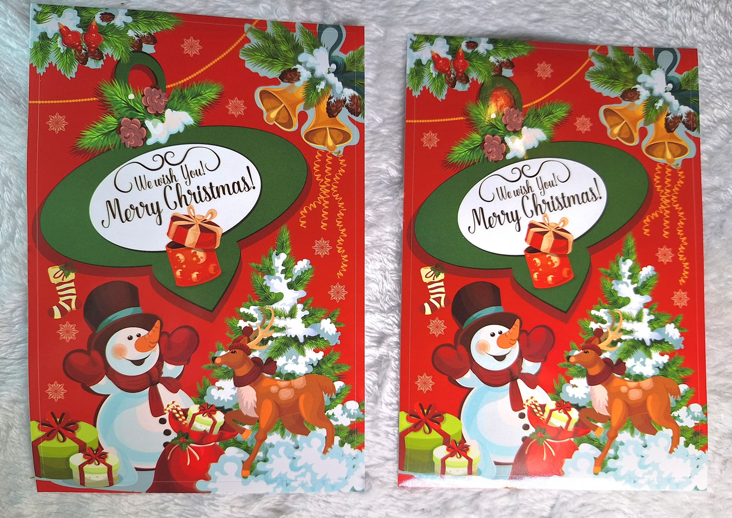 Christmas wine bottle stickers