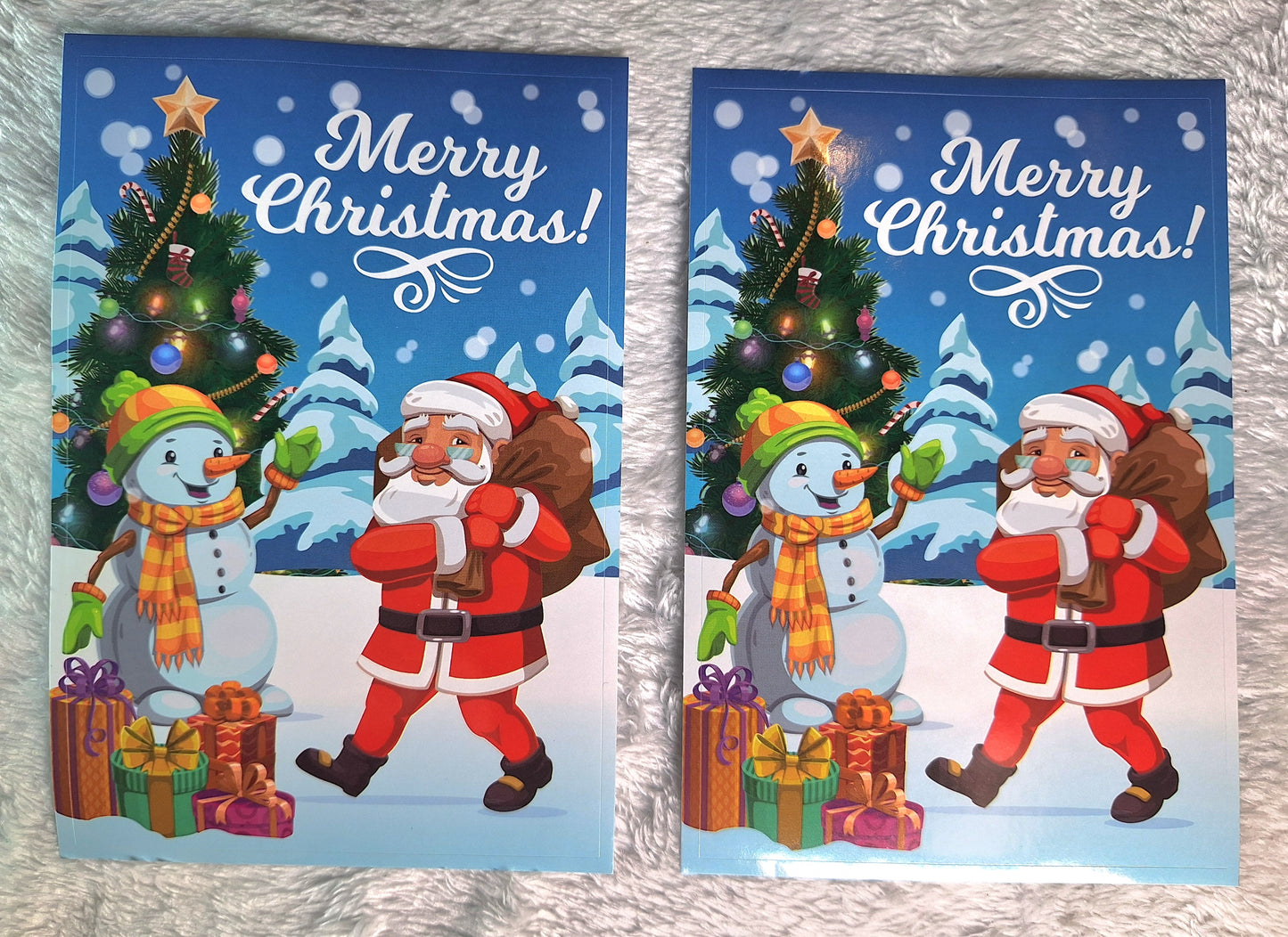 Christmas wine bottle stickers