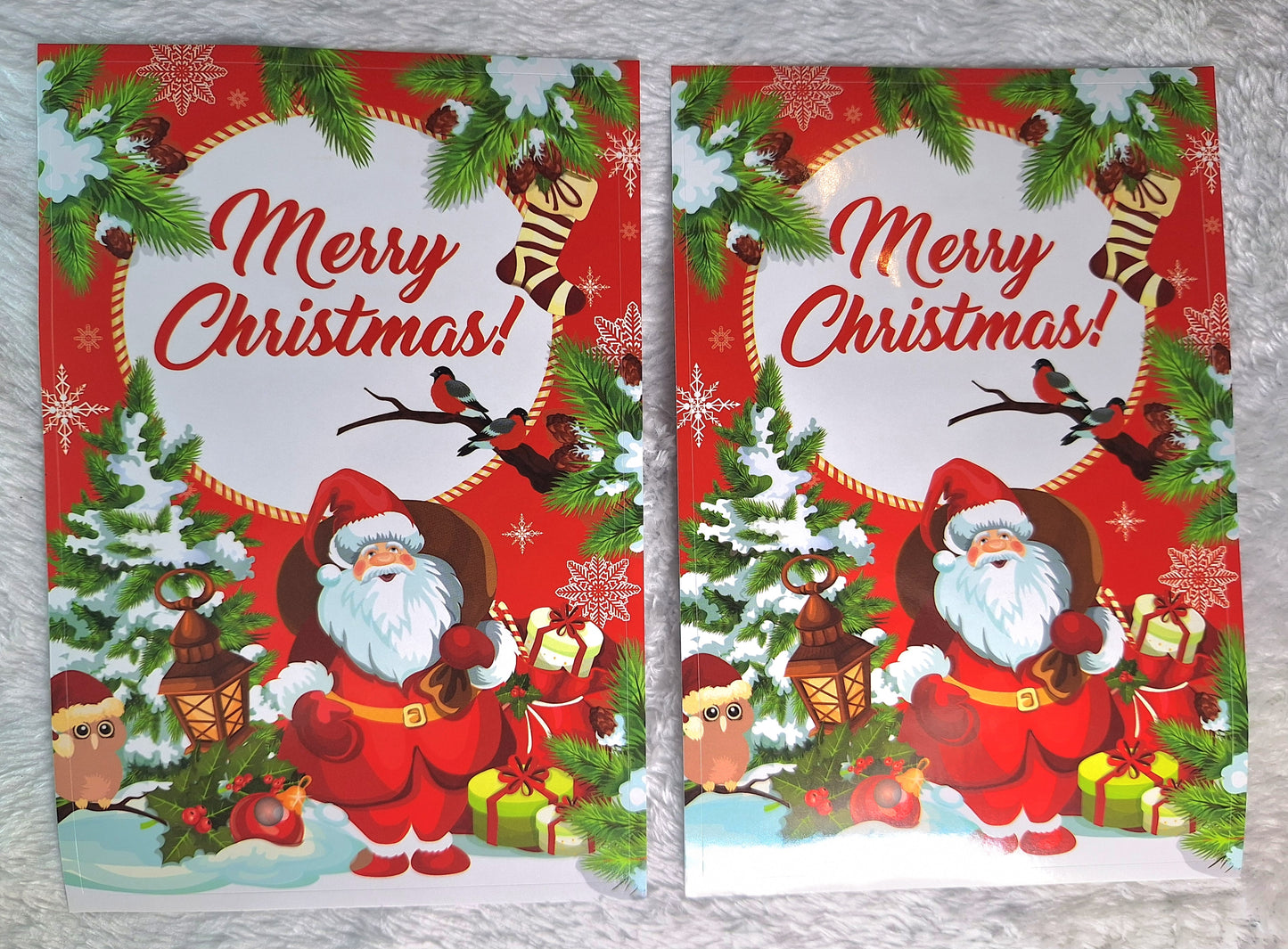 Christmas wine bottle stickers