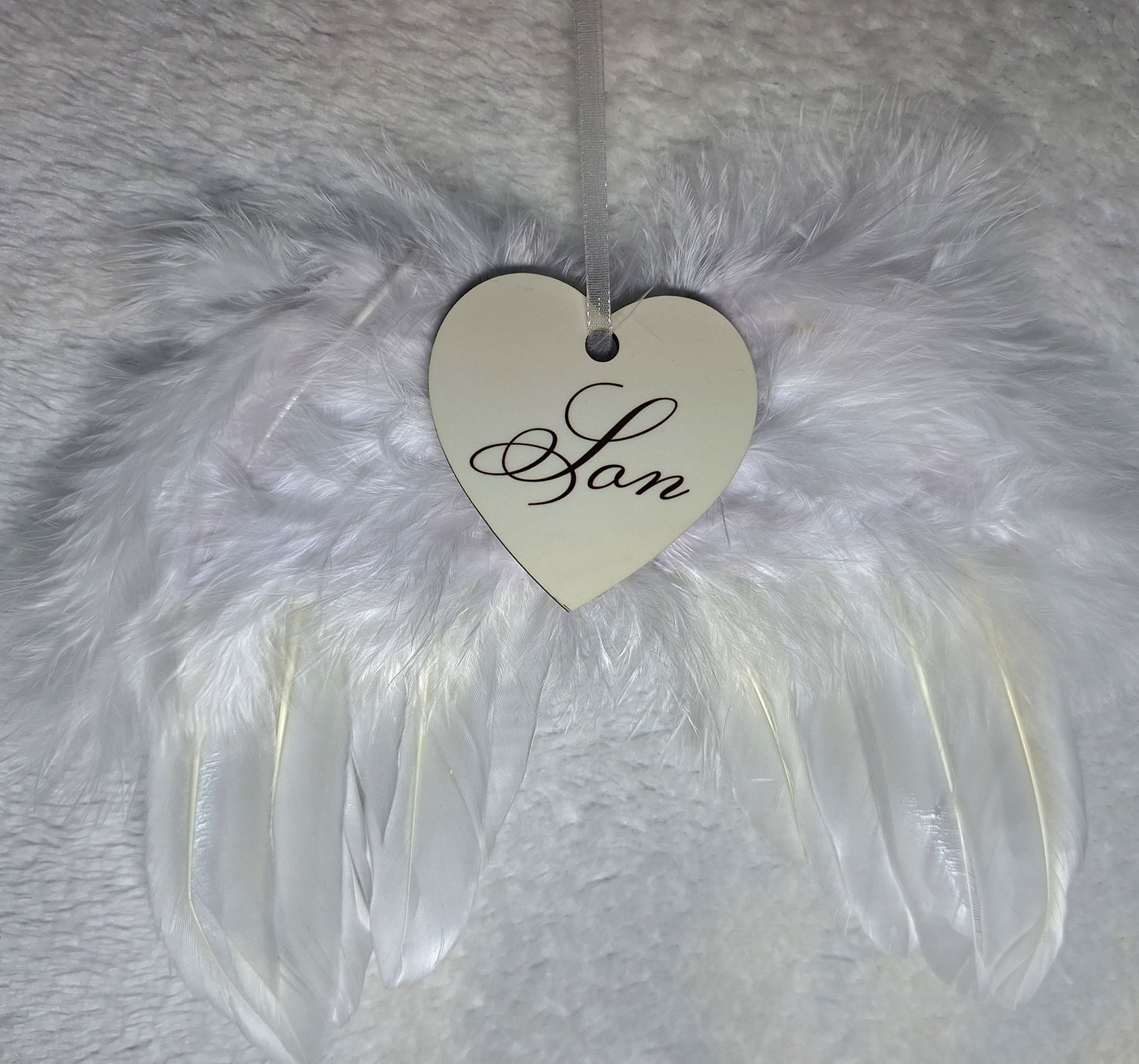 Angel wings hanging ornament