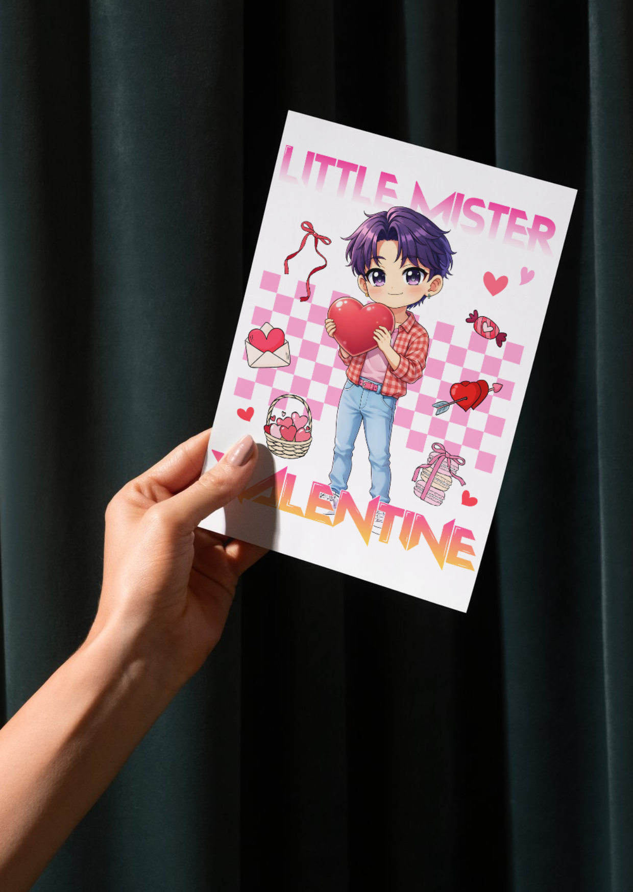 Kpop Demon Hunter Valentines Day Cards Mystery pack of 5 cards