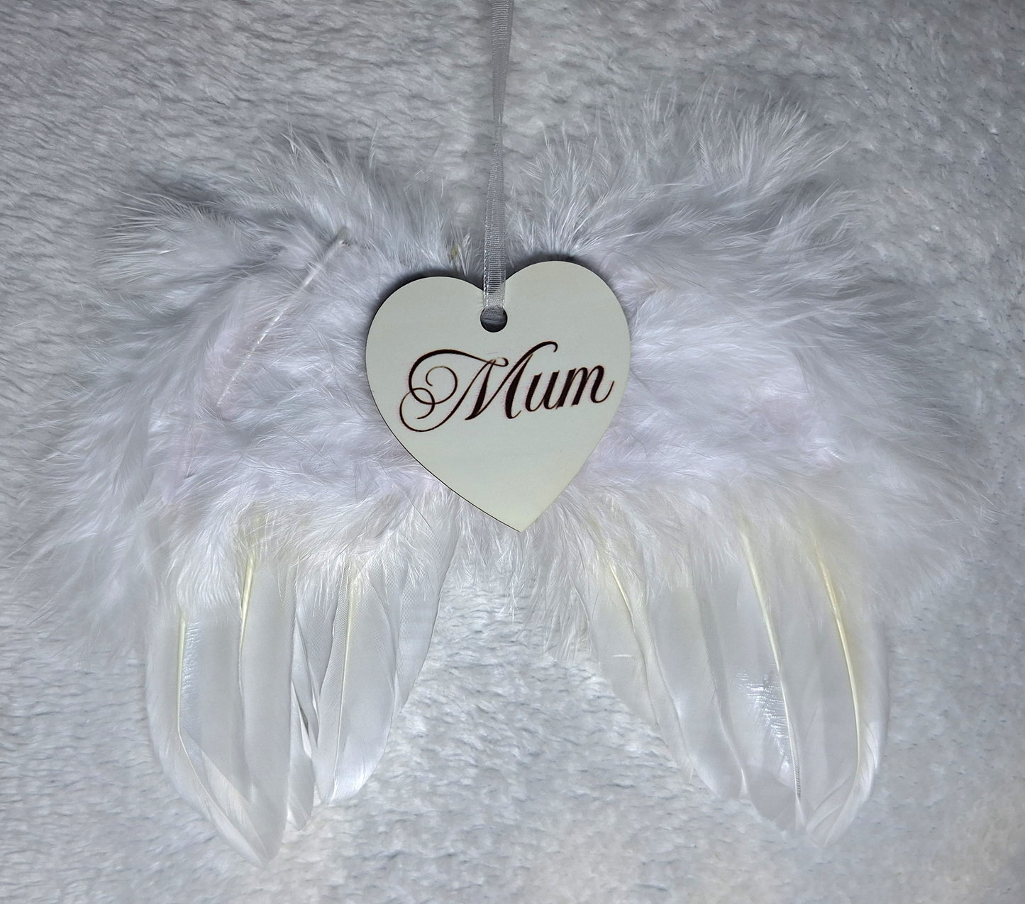 Angel wings hanging ornament